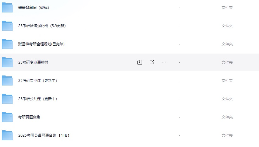 2025考研资料合集（持续更新）已收集10TB-学习资源论坛-交流广场-优选资源网_1