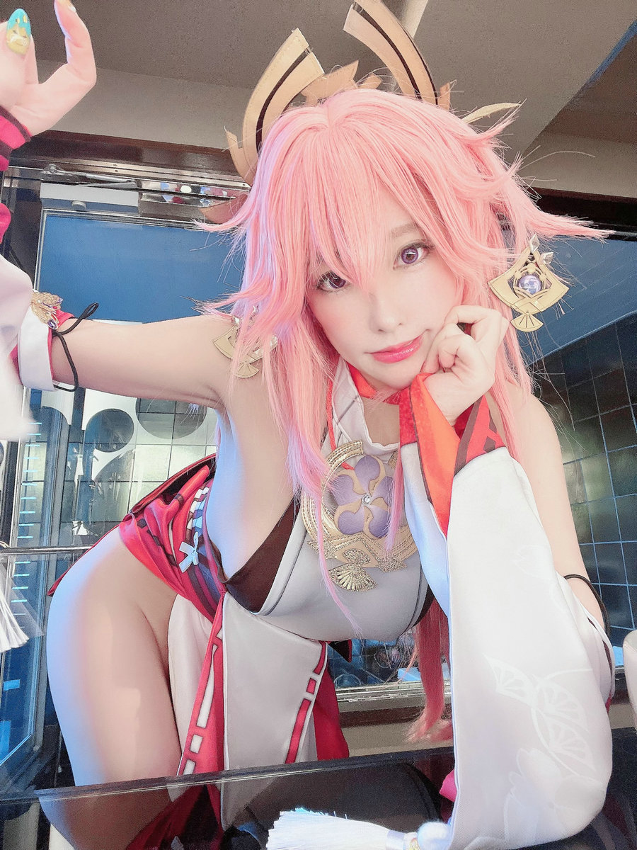 (Cosplay)[HERESY] Ringo Mitsuki 林檎蜜紀 – Naughty Yae Miko えっち八重神子 [27P5…-优选资源网