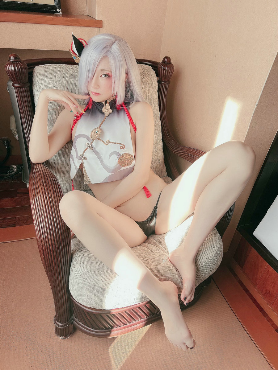 (Cosplay)[HERESY] Ringo Mitsuki 林檎蜜紀 – タイツオフのエッチスキンで?原神……-优选资源网